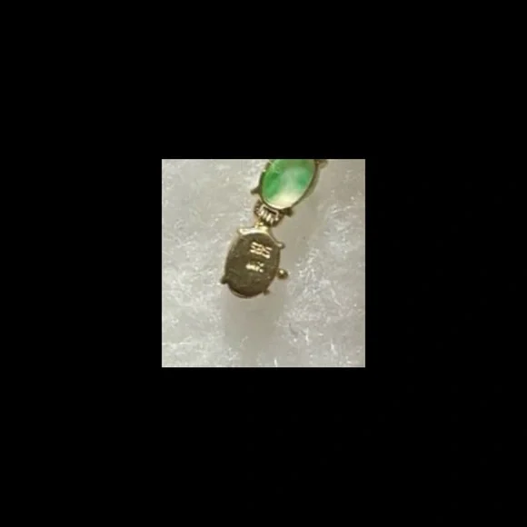 14k gold multi colored stone Jade bracelet